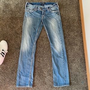 Silver Tuesday low baby boot jeans